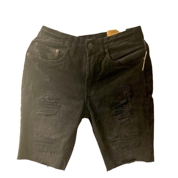 𝅺AERO - Men’s Black Jean Shorts - NWT - Picture 1 of 4
